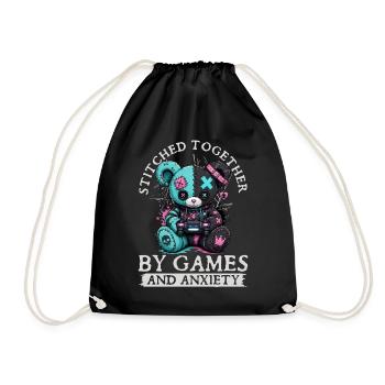 Pastel Goth Soft Goth Gaming Gamer - Sac de sport léger - noir - Devant