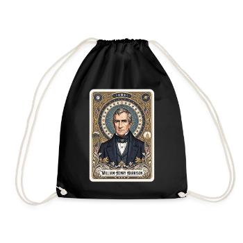 William Henry Harrison Tarotkarte - Turnbeutel - Schwarz - Vorne