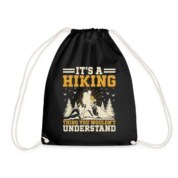 It's A Hiking thing you wouldn't understand - Mount - Drawstring Bag - black - Front
