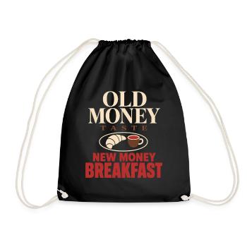 old money - Drawstring Bag - black - Front