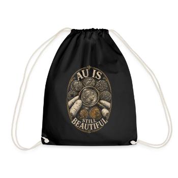 Coin Collector Numismatics Coin Collecting - Drawstring Bag - black - Front