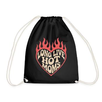 Long Live Hot Moms - Turnbeutel - Schwarz - Vorne