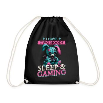 Pastel Goth Soft Goth Gaming Gamer - Turnbeutel - Schwarz - Vorne