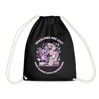 Les échéances sont des sursauts avec la paperasse - Sac de sport léger - noir - Devant