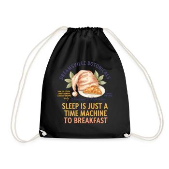 Breakfast Funny Brunch Coffee Bacon Food Lovers - Drawstring Bag - black - Front