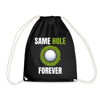 Bachelor Party Hole - Drawstring Bag - black - Front