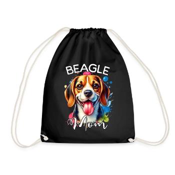 Maman Beagle - Sac de sport léger - noir - Devant