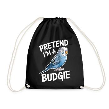 Expressions de perruche : plaisante, cadeau de perruche. - Sac de sport léger - noir - Devant