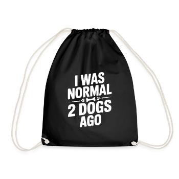 J’étais normal il y a deux chiens - Sac de sport léger - noir - Devant