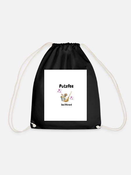 Putzfee - Turnbeutel - Schwarz