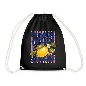 Limoncello La Dolce Vita Citron Italie Vintage - Sac de sport léger - noir - Devant