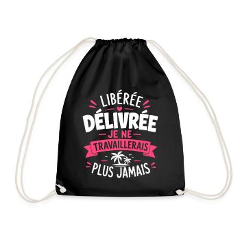 Libérée Délivrée – Plus Jamais Trav - Sac de sport léger - noir - Devant