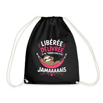 Libérée Délivrée, Paresse Reine - Sac de sport léger - noir - Devant