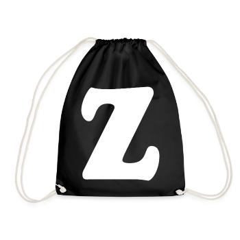 Impression en grand style Z | Lettre Z | Z Logo - Sac de sport léger - noir - Devant