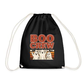 Ghost Halloween – Boo Crew - Drawstring Bag - black - Front