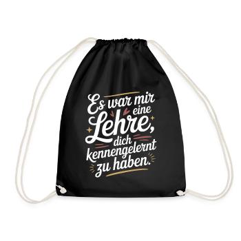 Lehre Dich Kennenzulernen Ex Freund Trennung Ex - Turnbeutel - Schwarz - Vorne