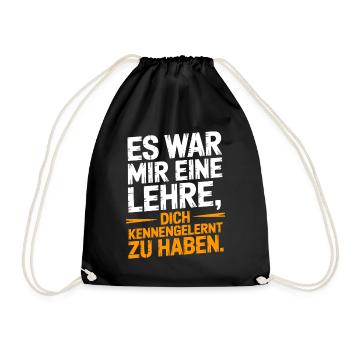 Lehre Dich Kennenzulernen Ex Freund Trennung Ex - Turnbeutel - Schwarz - Vorne