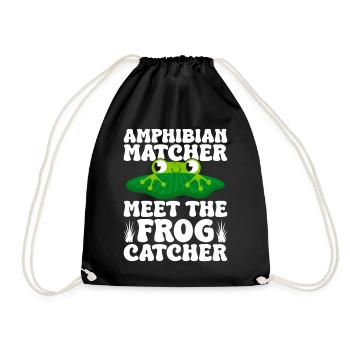 Attrapeur de grenouilles, Apparieur d’amphibiens, rencontrez la grenouille - Sac de sport léger - noir - Devant