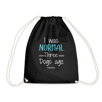 J’étais normal il y a 3 chiens, amateur de chiens drôle. - Sac de sport léger - noir - Devant