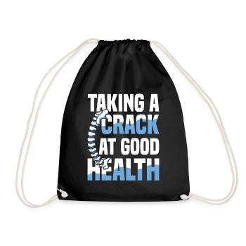 Tenter une bonne colonne vertébrale en bonne santé - Sac de sport léger - noir - Devant