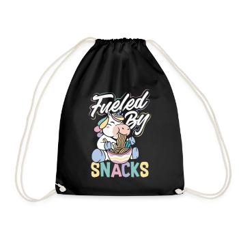 J’ai besoin de snacks, d’humour animalier drôle - Sac de sport léger - noir - Devant