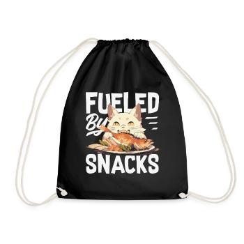 J’ai besoin de snacks, d’humour animalier drôle - Sac de sport léger - noir - Devant