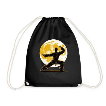 Tai Chi Zen Meditation – Chi Qigong Training - Turnbeutel - Schwarz - Vorne