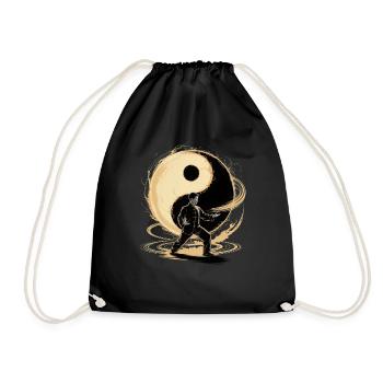 Tai Chi Zen Meditation – Chi Qigong Training - Turnbeutel - Schwarz - Vorne