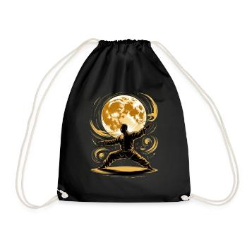 Tai Chi Zen Meditation – Chi Qigong Training - Turnbeutel - Schwarz - Vorne