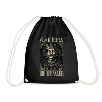 Vlad Tepes Der Impaler Porträt - Turnbeutel - Schwarz - Vorne