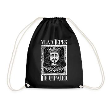 Vlad Tepes Der Impaler Kunst - Turnbeutel - Schwarz - Vorne
