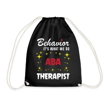 Verhaltenstherapie Therapie Verhalten - Turnbeutel - Schwarz - Vorne