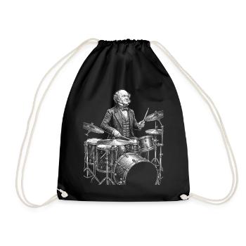 Martin Van Buren Trommler Skizze - Turnbeutel - Schwarz - Vorne