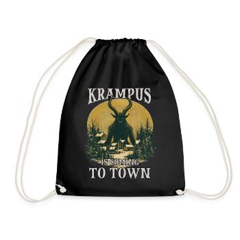 Krampus kommt in die Stadt - Turnbeutel - Schwarz - Vorne