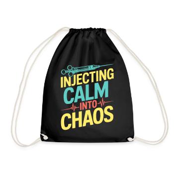 Anesthesiologist Calm Into Chaos Anesthesia - Turnbeutel - Schwarz - Vorne