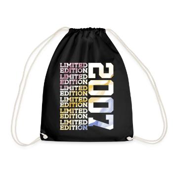 LIMITED EDITION 2007 - 19 JAHRE - 19. GEBURTSTAG - Turnbeutel - Schwarz - Vorne
