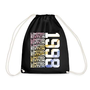 LIMITED EDITION 1998 - 28 YEARS - 28TH BIRTHDAY - Drawstring Bag - black - Front