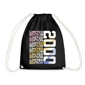 LIMITED EDITION 2000 - 26 JAHRE - 26. GEBURTSTAG - Turnbeutel - Schwarz - Vorne