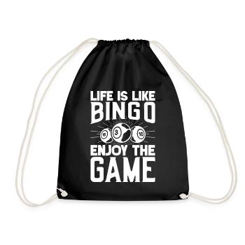 Bingo Player Enjoy The Game Bingo - Turnbeutel - Schwarz - Vorne