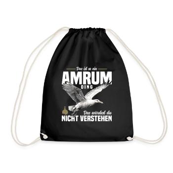 Das Ist So Ein Amrum Ding - Turnbeutel - Schwarz - Vorne