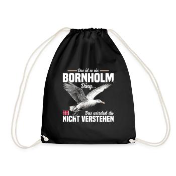 Das ist so ein Bornholm Ding - Turnbeutel - Schwarz - Vorne