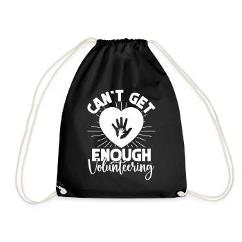 Social Worker Quote Can´t Get Enough Social - Turnbeutel - Schwarz - Vorne