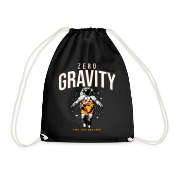 Zero Gravity Astronaut Erde Weltraum - Turnbeutel - Schwarz - Vorne