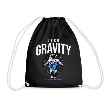 Zero Gravity Astronaut Erde Weltraum - Turnbeutel - Schwarz - Vorne