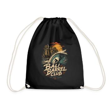 Bali Barrel Club Surf - Drawstring Bag - black - Front