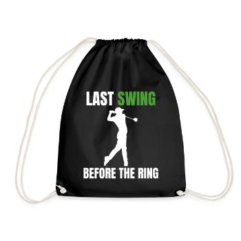 Golf Bachelor Party - Drawstring Bag - black - Front