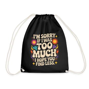 Désolé si j’ai été trop puissant Ex femme puissante - Sac de sport léger - noir - Devant