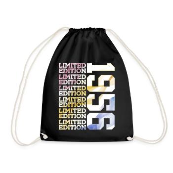LIMITED EDITION 1956 - 70 YEARS - 70TH BIRTHDAY - Drawstring Bag - black - Front
