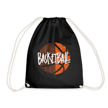 Basketball - Turnbeutel - Schwarz - Vorne