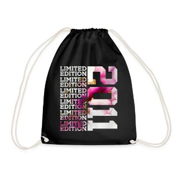 LIMITED EDITION 2011 - 15 YEARS - 15TH BIRTHDAY - Drawstring Bag - black - Front